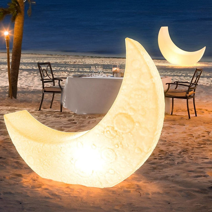 Versatile Outdoor Floor Lamp and Lounge Chair, Radiant Moon Shape, High Light Transmittance, Durable for Patio or Poolside-ErisView-1