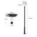 Versatile Outdoor High Pole Street Lights, Solar & Wired Options for Parks, Squares, Roads, and More with Smart Remote Control & IP65 Waterproof-ErisView-6