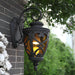 Versatile Outdoor Porch Lights with Brown Bubble Glass Lampshade, Waterproof, Rustproof, Ideal for Balconies, Gardens, Villas, Parks, and Aisles-ErisView-1