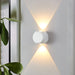 Versatile Outdoor Wall Lamp with Up and Down Lighting, Waterproof Aluminum and Acrylic, Available in 2 or 4 Light Options for Garden, Garage, and More-ErisView-3