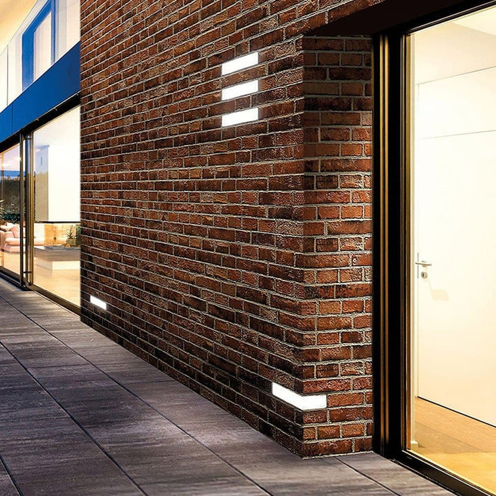 Versatile Rectangular Outdoor Wall Light, Easy to Install, Blend with Exterior Walls, Create Warm Atmosphere, Customizable Patterns, Perfect for Home Decor-ErisView-4