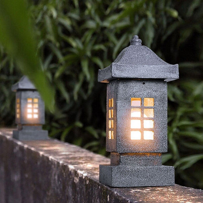 Versatile Resin Landscape Lighting with Stone Texture, Waterproof, Dustproof, and Perfect for Enhancing Outdoor Environments-ErisView-2