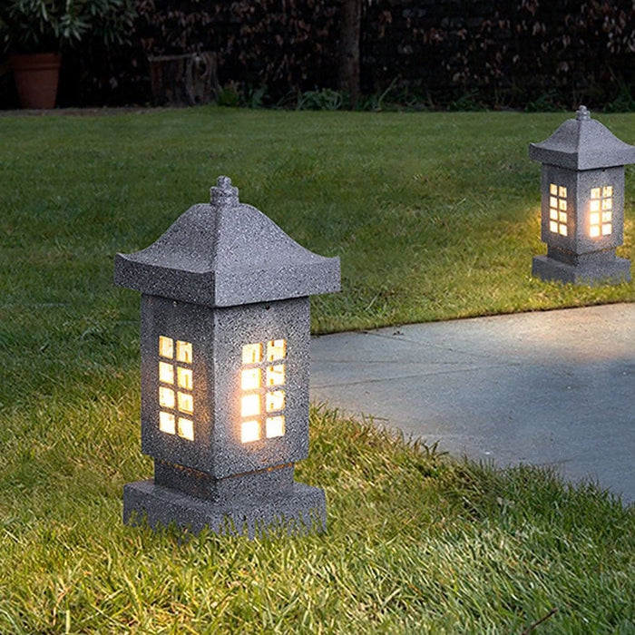 Versatile Resin Landscape Lighting with Stone Texture, Waterproof, Dustproof, and Perfect for Enhancing Outdoor Environments-ErisView-4