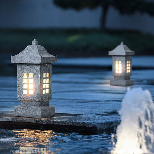 Versatile Resin Landscape Lighting with Stone Texture, Waterproof, Dustproof, and Perfect for Enhancing Outdoor Environments-ErisView-1