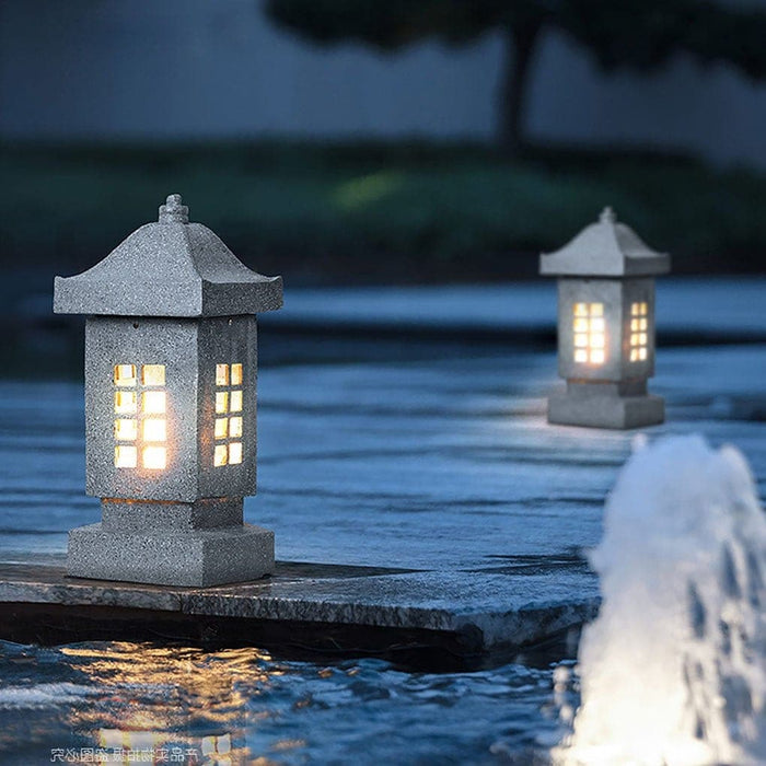 Versatile Resin Landscape Lighting with Stone Texture, Waterproof, Dustproof, and Perfect for Enhancing Outdoor Environments-ErisView-1