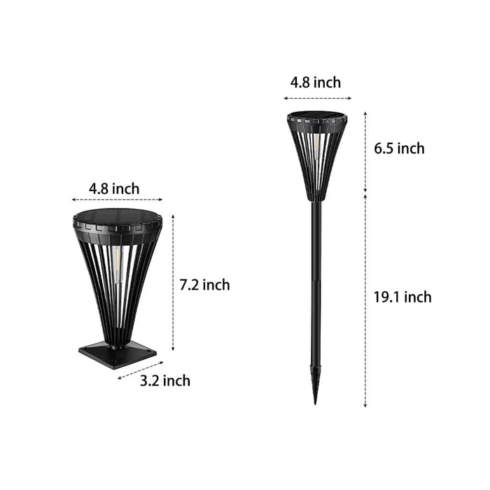 Versatile Solar Lawn and Fence Post Light, IP65 Waterproof, Auto On/Off, Energy Efficient, Ideal for All Weather Conditions-ErisView-5