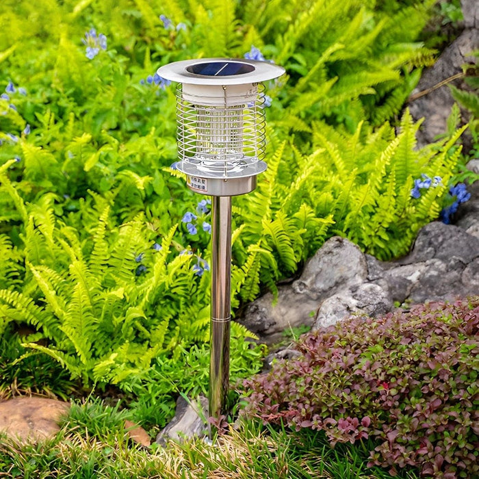 Versatile Solar & USB Rechargeable Mosquito Killer Lights, Portable, Ground, Lawn, Wall-Mounted & Pillar Options with Dual Lighting Modes-ErisView-4