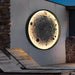 Waterproof Lunar Shape Outdoor Wall Lamp with Built-in LED, Durable Concrete Material, Aluminum Base, Stainless Steel Screws for Elegant Outdoor Lighting-ErisView-2