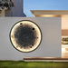 Waterproof Lunar Shape Outdoor Wall Lamp with Built-in LED, Durable Concrete Material, Aluminum Base, Stainless Steel Screws for Elegant Outdoor Lighting-ErisView-4