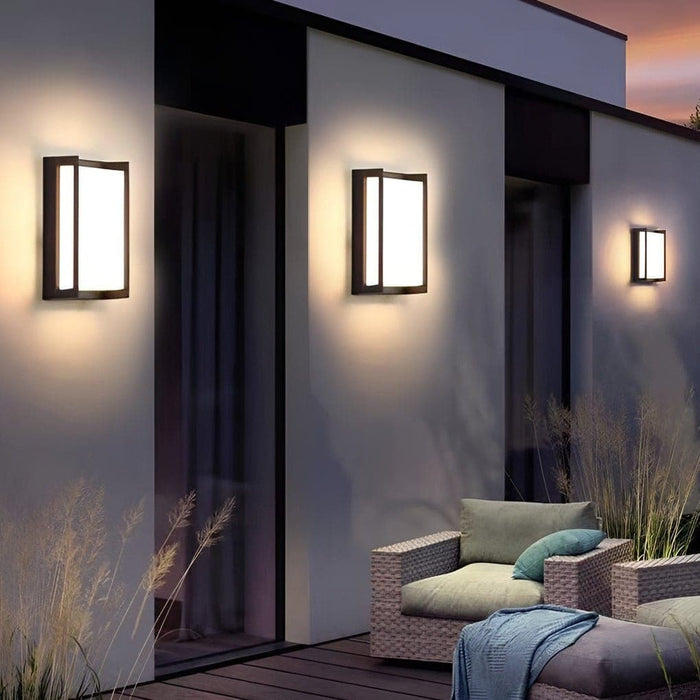 Waterproof Minimalist Outdoor Wall Light with Bright LED, Energy-Saving, No Glare, Eye-Friendly, Perfect for Villa, Patio, Hallway, Balcony-ErisView-6