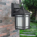 Waterproof Outdoor Wall Lamp with High Protection Level, Automatic Day/Night Sensor, and Frosted Glass Shades for Balcony, Courtyard, and Aisle Lighting-ErisView-6