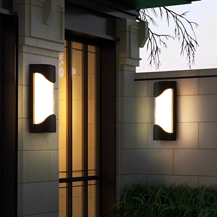 Waterproof Rust-Proof Durable Aluminum Outdoor Wall Lamp, High Transmittance PC Lampshade, Energy-Efficient LED for Villa, Gate, Balcony, Courtyard-ErisView-16