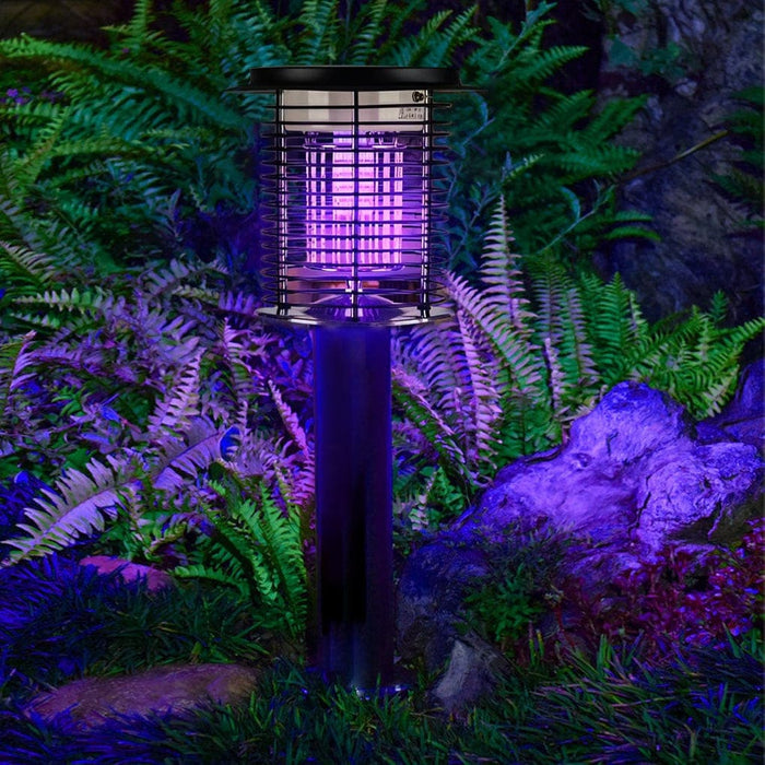 Waterproof Solar Bug Zapper Light with Dual Light Frequency, USB Charging, and Automatic Day/Night Mode for Indoor and Outdoor Mosquito Control-ErisView-2