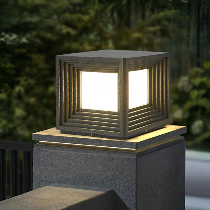 Waterproof Solar Deck Post Lights for Outdoor Gardens, Automatic Charging & Night Activation, Stylish Design for Any Home Architecture-ErisView-1