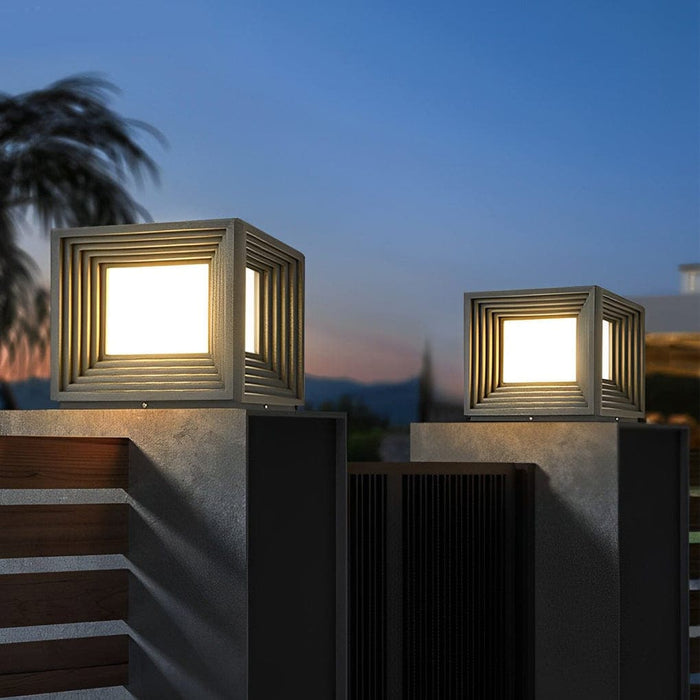 Waterproof Solar Deck Post Lights for Outdoor Gardens, Automatic Charging & Night Activation, Stylish Design for Any Home Architecture-ErisView-12