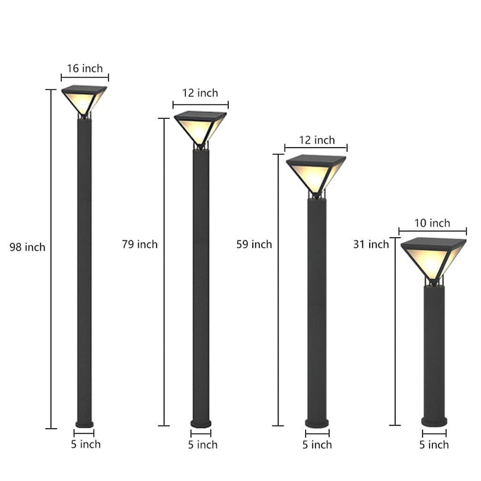 Waterproof Solar Lamp Post for Yard Landscape, Chic Outdoor Decoration with Bright, Gentle Light for Garden, Pool, Driveway, and Path-ErisView-9