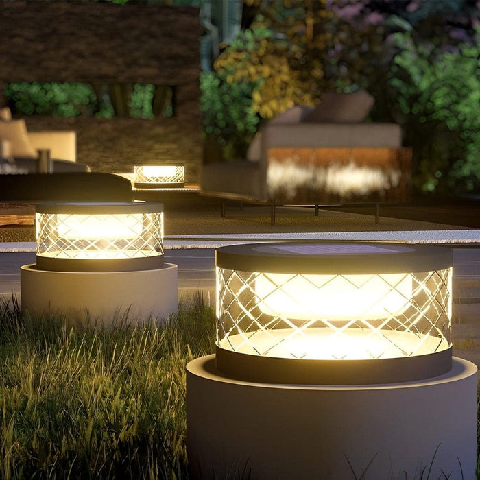 Waterproof Stainless Steel Solar Deck Post Lights with High-Efficiency Solar Panel and Creative Acrylic Lampshade for Outdoor Use in Gardens, Courtyards-ErisView-8