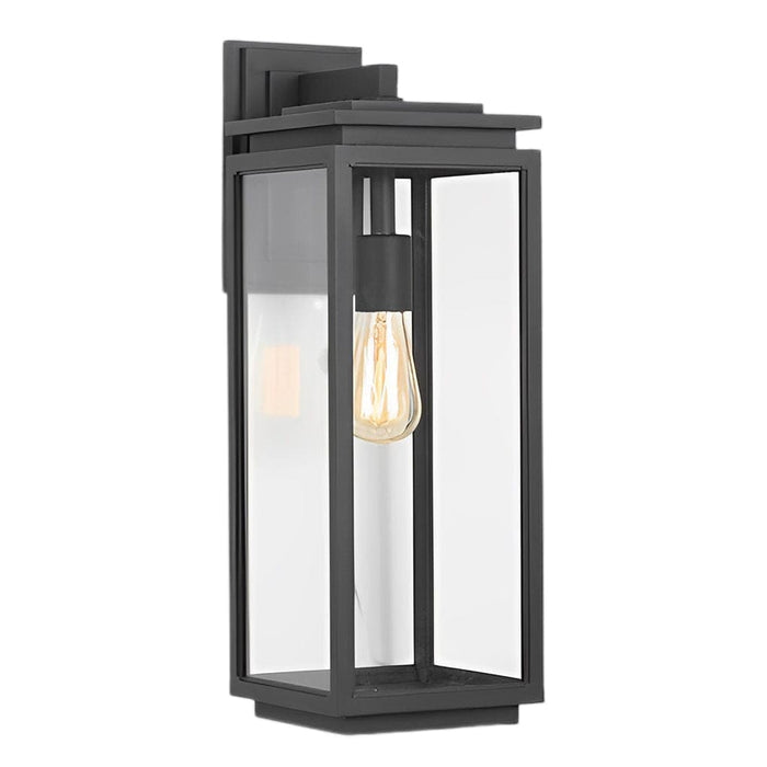 Waterproof and Rust-Proof Black Outdoor Wall Light with Scratch-Resistant Glass Lampshade for Porch, Garden, and Balcony-ErisView-9