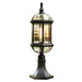 Waterproof and Rustproof European-Style Retro Aluminum Fence Post Lamp with High-Transmittance Glass Shade for Garden, Lawn, and Courtyard Decor-ErisView-5