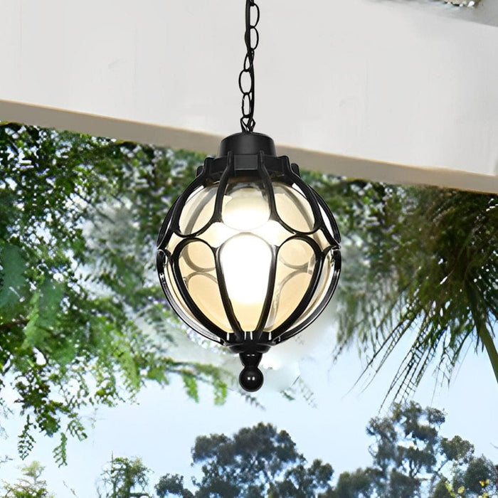 Waterproof and Rustproof Outdoor Hanging Lights with Die-Cast Aluminum and High Transmittance Glass Lampshade for Garden, Courtyard, and Corridor-ErisView-16