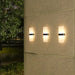 White Outdoor Solar Garden Light, Waterproof Outdoor Solar Wall Light for Pathway, Set of 2-ErisView