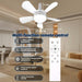 White Socket Fan Light with Remote, Dimmable Bedroom Ceiling Fans, Living Room Ceiling Fan with Light, Kitchen Ceiling Fans -3-ErisView