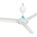 White and Blue Ceiling Fan, Hanging Fan for Household and Camping, Electrical Ceiling Fan-1-ErisView